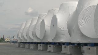 Link to Video | technology, renewable energy, electric generator, hall, industry, wind turbine generator system, alternative energy, wind power, wind turbine, wind energy, production, industrial sector, factory