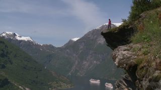 Link to Video | Geiranger, tourist destination, sea, cruise, Geirangerfjord, Norway, Scandinavia, Northern Europe, cruise ship, Europe, Nordic countries, tourist attraction, UNESCO World Heritage Site, point of interest