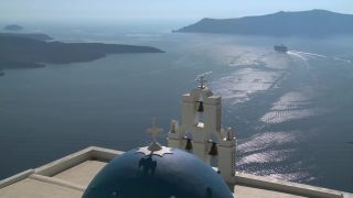 Link to Video | landscape, vacation, tourist destination, Santorini, landscape element, paid leave, Cyclades, physical location, leisure, island, Southern Europe, Aegean Sea, Greece, Europe, Mediterranean Sea, tourism destination, trip, travel, paid time off, Santorin, Aegean Islands