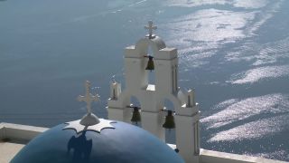 Link to Video | landscape, vacation, tourist destination, Santorini, landscape element, paid leave, Cyclades, physical location, leisure, island, Southern Europe, Aegean Sea, Greece, Europe, Mediterranean Sea, tourism destination, trip, travel, paid time off, Santorin, Aegean Islands