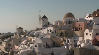 Link to Video | landscape, vacation, tourist destination, Santorini, landscape element, paid leave, Cyclades, physical location, leisure, island, Southern Europe, Aegean Sea, Greece, Europe, Mediterranean Sea, tourism destination, trip, travel, paid time off, Santorin, Aegean Islands