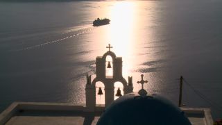 Link to Video | vacation, tourist destination, Santorini, paid leave, sea, Cyclades, leisure, island, Greek Islands, landform, Southern Europe, Aegean Sea, Greece, Mediterranean Sea, tourism, Mediterranean country, tourist attraction, paid time off, Mediterranean Basin