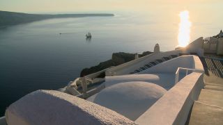 Link to Video | landscape, vacation, tourist destination, Santorini, landscape element, paid leave, Cyclades, physical location, leisure, island, Southern Europe, Aegean Sea, Greece, Europe, Mediterranean Sea, tourism destination, trip, travel, paid time off, Santorin, Aegean Islands
