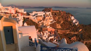 Link to Video | landscape, vacation, tourist destination, Santorini, landscape element, paid leave, Cyclades, physical location, leisure, island, Southern Europe, Aegean Sea, Greece, Europe, Mediterranean Sea, tourism destination, trip, travel, paid time off, Santorin, Aegean Islands