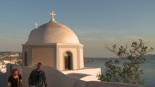 Link to Video | vacation, tourist destination, Santorini, paid leave, sea, Cyclades, leisure, island, Greek Islands, landform, Southern Europe, Aegean Sea, Greece, Mediterranean Sea, tourism, Mediterranean country, tourist attraction, paid time off, Mediterranean Basin