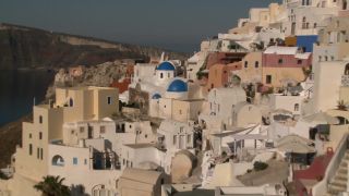 Link to Video | landscape, vacation, tourist destination, Santorini, landscape element, paid leave, Cyclades, physical location, leisure, island, Southern Europe, Aegean Sea, Greece, Europe, Mediterranean Sea, tourism destination, trip, travel, paid time off, Santorin, Aegean Islands