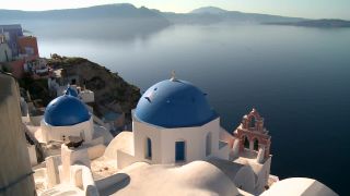 Link to Video | landscape, vacation, tourist destination, Santorini, landscape element, paid leave, Cyclades, physical location, leisure, island, Southern Europe, Aegean Sea, Greece, Europe, Mediterranean Sea, tourism destination, trip, travel, paid time off, Santorin, Aegean Islands