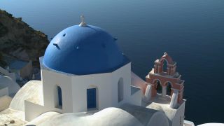 Link to Video | landscape, vacation, tourist destination, Santorini, landscape element, paid leave, Cyclades, physical location, leisure, island, Southern Europe, Aegean Sea, Greece, Europe, Mediterranean Sea, tourism destination, trip, travel, paid time off, Santorin, Aegean Islands