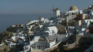 Link to Video | landscape, vacation, tourist destination, Santorini, landscape element, paid leave, Cyclades, physical location, leisure, island, Southern Europe, Aegean Sea, Greece, Europe, Mediterranean Sea, tourism destination, trip, travel, paid time off, Santorin, Aegean Islands