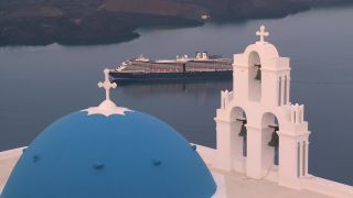 Link to Video | vacation, tourist destination, Santorini, paid leave, sea, Cyclades, leisure, island, Greek Islands, landform, Southern Europe, Aegean Sea, Greece, Mediterranean Sea, tourism, Mediterranean country, tourist attraction, paid time off, Mediterranean Basin