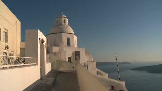 Link to Video | tourist destination, Santorini, sea, Cyclades, North Macedonia, island, Greek Islands, landform, Southern Europe, Aegean Sea, Greece, Europe, Mediterranean Sea, tourism, Mediterranean country, tourist attraction, travel, Mediterranean Basin, point of interest