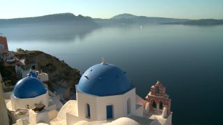 Link to Video | tourist destination, Santorini, sea, Cyclades, North Macedonia, island, Greek Islands, landform, Southern Europe, Aegean Sea, Greece, Europe, Mediterranean Sea, tourism, Mediterranean country, tourist attraction, travel, Mediterranean Basin, point of interest