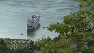 Link to Video | Geiranger, vacation, West Norwegian Fjords – Geirangerfjord and Nærøyfjord, body of water, paid leave, cruise, leisure, Geirangerfjord, Norway, Scandinavia, Northern Europe, cruise ship, fjord, Norwegian Sea, tourism, Møre og Romsdal, tourist attraction, travel, paid time off, transport, UNESCO World Heritage Site