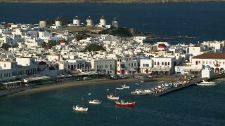 Link to Video | vacation, tourist destination, paid leave, sea, Cyclades, South Aegean Region, leisure, Mykonos, island, landform, Southern Europe, Aegean Sea, Greece, Europe, Mediterranean Sea, tourism, tourist attraction, travel, paid time off, mediterranean sea