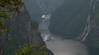 Link to Video | Geiranger, vacation, West Norwegian Fjords – Geirangerfjord and Nærøyfjord, body of water, paid leave, cruise, leisure, Geirangerfjord, Norway, Scandinavia, Northern Europe, cruise ship, fjord, Norwegian Sea, tourism, Møre og Romsdal, tourist attraction, travel, paid time off, transport, UNESCO World Heritage Site
