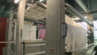 Link to Video | machine, newspaper, mass media, paper, printed matter, printing machine, written news media, product, industry, media, printer, industrial sector, rotary printing press