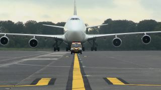 Link to Video | technology, airport, airport infrastructure, transport aircraft, Boeing 747-400F, air transport, logistics, logistics center, airplane, cargo aircraft, Luxembourg, air cargo, freight transport, vehicle, traffic, international airport, transport, industrial sector, Luxembourg Airport, Boeing 747-400, mobility