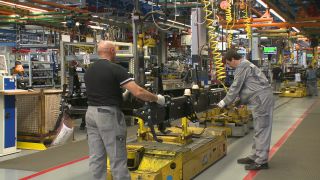 Link to Video | industrial building, Germany, automotive industry, industry, MAN SE, vehicle, truck, traffic, assembly line, truck industry, enterprise, Dachau, production, motor vehicle, industrial sector, factory