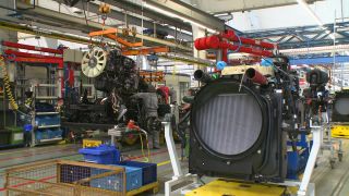 Link to Video | industrial building, Germany, automotive industry, industry, MAN SE, vehicle, truck, traffic, assembly line, truck industry, enterprise, Dachau, production, motor vehicle, industrial sector, factory