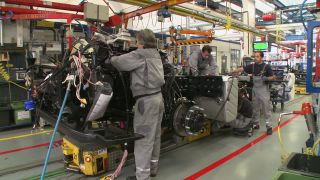 Link to Video | industrial building, Germany, automotive industry, industry, MAN SE, vehicle, truck, traffic, assembly line, truck industry, enterprise, Dachau, production, motor vehicle, industrial sector, factory