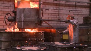 Link to Video | metallurgy, manufacturer, activity, metal industry, ferrous metallurgy, crucible steel, fire, steel casting, operation, steelmaking, heavy industry, production, industrial sector, factory