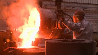 Link to Video | metallurgy, manufacturer, activity, metal industry, ferrous metallurgy, crucible steel, fire, steel casting, operation, steelmaking, heavy industry, production, industrial sector, factory