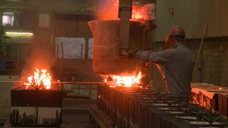 Link to Video | metallurgy, manufacturer, activity, metal industry, ferrous metallurgy, crucible steel, fire, steel casting, operation, steelmaking, heavy industry, production, industrial sector, factory