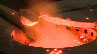 Link to Video | metallurgy, manufacturer, activity, metal industry, ferrous metallurgy, crucible steel, fire, steel casting, operation, steelmaking, heavy industry, production, industrial sector, factory