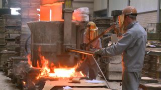 Link to Video | metallurgy, manufacturer, activity, metal industry, ferrous metallurgy, crucible steel, fire, steel casting, operation, steelmaking, heavy industry, production, industrial sector, factory