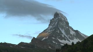 Link to Video | weather, tourist destination, Alps, Matterhorn, summit, region of interest, Swiss Alps, meteorology, landform, Switzerland, Europe, mountain range, tourist attraction, Italy–Switzerland border, cloud, Valais, mountain, point of interest