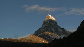 Link to Video | weather, tourist destination, Alps, Matterhorn, summit, region of interest, Swiss Alps, meteorology, landform, Switzerland, Europe, mountain range, tourist attraction, Italy–Switzerland border, cloud, Valais, mountain, point of interest