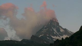 Link to Video | weather, tourist destination, Alps, Matterhorn, summit, region of interest, Swiss Alps, meteorology, landform, Switzerland, Europe, mountain range, tourist attraction, Italy–Switzerland border, cloud, Valais, mountain, point of interest