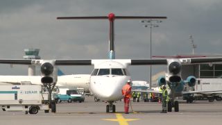 Link to Video | airport, air transport, logistics, civil aviation, aerodrome, international airport, transport, aviation, Luxembourg Airport, commercial traffic aerodrome, commercial aviation
