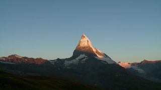 Link to Video | landscape, tourist destination, Alps, Earth's surface, Matterhorn, summit, region of interest, Swiss Alps, Switzerland, Europe, mountain range, tourist attraction, Italy–Switzerland border, nature, Valais, mountain, point of interest