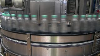 Link to Video | bottled water, liquid, Rhineland-Palatinate, industrial building, Gerolsteiner Brunnen, bottling company, Eifel, mineral water, Germany, food, non-alcoholic beverage, water, bottling, drink, bottling line, drinking water, bottle, factory