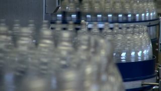 Link to Video | bottled water, liquid, Rhineland-Palatinate, industrial building, Gerolsteiner Brunnen, bottling company, Eifel, mineral water, Germany, food, non-alcoholic beverage, water, bottling, drink, bottling line, drinking water, bottle, factory