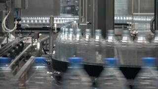 Link to Video | bottled water, liquid, Rhineland-Palatinate, industrial building, Gerolsteiner Brunnen, bottling company, Eifel, mineral water, Germany, food, non-alcoholic beverage, water, bottling, drink, bottling line, drinking water, bottle, factory