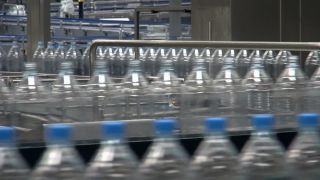 Link to Video | bottled water, liquid, Rhineland-Palatinate, industrial building, Gerolsteiner Brunnen, bottling company, Eifel, mineral water, Germany, food, non-alcoholic beverage, water, bottling, drink, bottling line, drinking water, bottle, factory