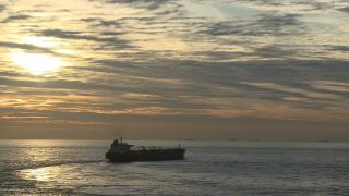 Link to Video | cargo ship, time of the day, cargo shipping, maritime transport, sunset, commercial transportation, North Sea, logistics, Sea transport systems, English Channel, sea shipping, freight transport, Europe, lake transport, World Ocean, transport, merchant vessel, Atlantic Ocean