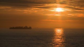 Link to Video | cargo ship, time of the day, cargo shipping, maritime transport, sunset, commercial transportation, North Sea, logistics, Sea transport systems, English Channel, sea shipping, freight transport, Europe, lake transport, World Ocean, transport, merchant vessel, Atlantic Ocean