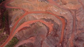 Link to Video | Geology, bird's-eye view, rock, canyon, stone quarry, high-angle shot, aerial shot, 2021, production