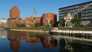 Link to Video | North Rhine-Westphalia, city block, big city, Ruhr, Germany, Duisburg, port, Europe, city
