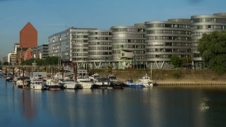 Link to Video | North Rhine-Westphalia, city block, big city, Ruhr, Germany, Duisburg, port, Europe, city