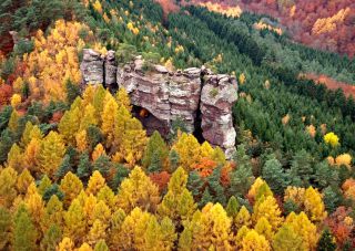 Link to Photo | landscape, autumn, rock, Rhineland, Saar, Germany, Saar-Hunsrück Nature Park, forest, Kastel-Staadt, nature