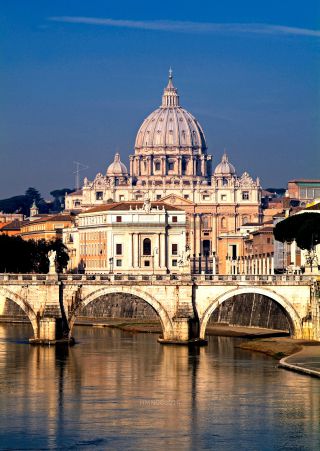 Link to Photo | St. Peter's Basilica, Province of Rome, big city, Metropolitan City of Rome, Rome, Vatican City, Italy, Europe, capital city, Mediterranean Basin