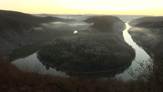 Link to Video | landscape, Saarland, Saar, Germany, river, Saarschleife, Mettlach, tourist attraction, Merzig-Wadern, nature, point of interest