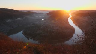 Link to Video | landscape, Saarland, Saar, Germany, river, Saarschleife, Mettlach, tourist attraction, Merzig-Wadern, nature, point of interest