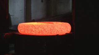 Link to Video | Germany, activity, ferrous metallurgy, workpiece, hammer mill, smithy, heavy industry, workplace, industrial sector