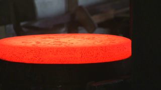 Link to Video | Germany, activity, ferrous metallurgy, workpiece, hammer mill, smithy, heavy industry, workplace, industrial sector