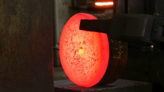 Link to Video | Germany, activity, ferrous metallurgy, workpiece, hammer mill, smithy, heavy industry, workplace, industrial sector